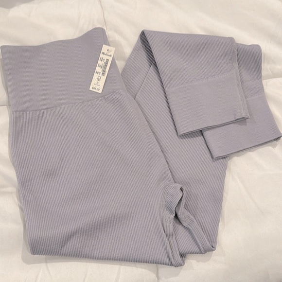 Madewell Pants - NWT Madewell high waisted ribbed leggings L/Xl